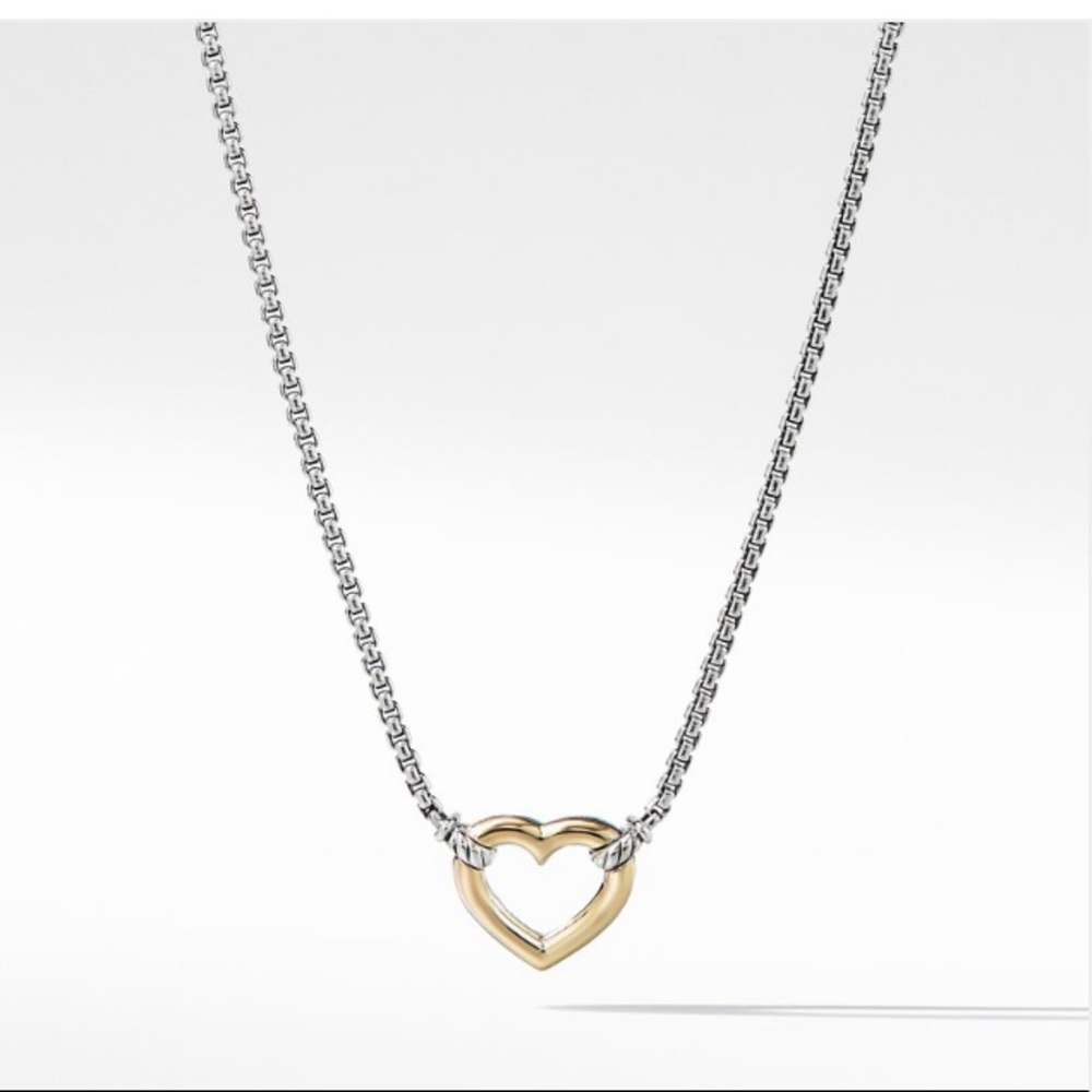 David Yurman gold heart necklace